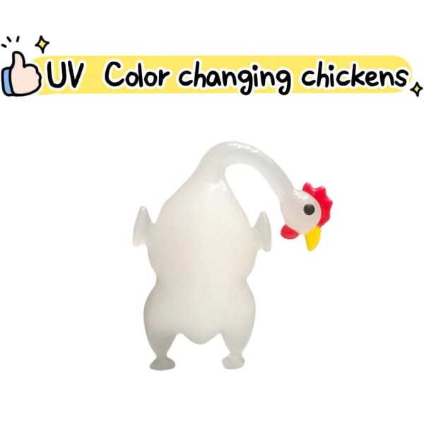 🐔UV Color-Changing Chicken Pendant