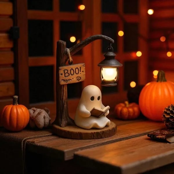 Cute Ghost Reading Lantern