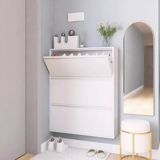Vertical Slim Shoe Cabinet – Stylish Entryway Storage