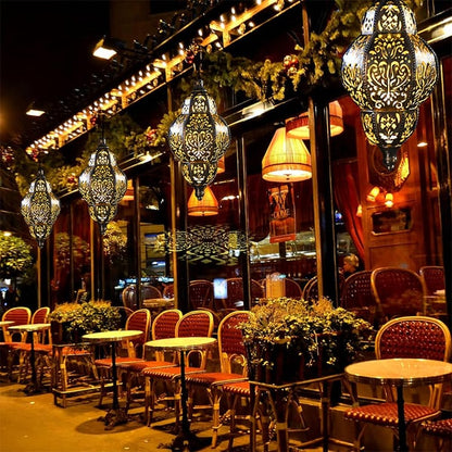 💖Hanging Solar Moroccan Lantern Outdoor Decoration