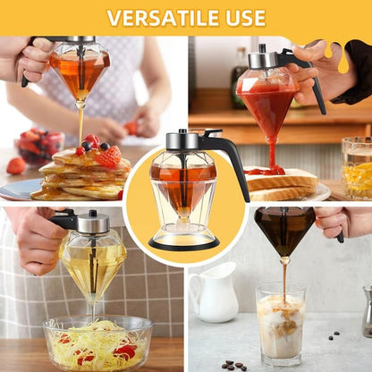 No Drip Glass Honey Dispenser With Stand