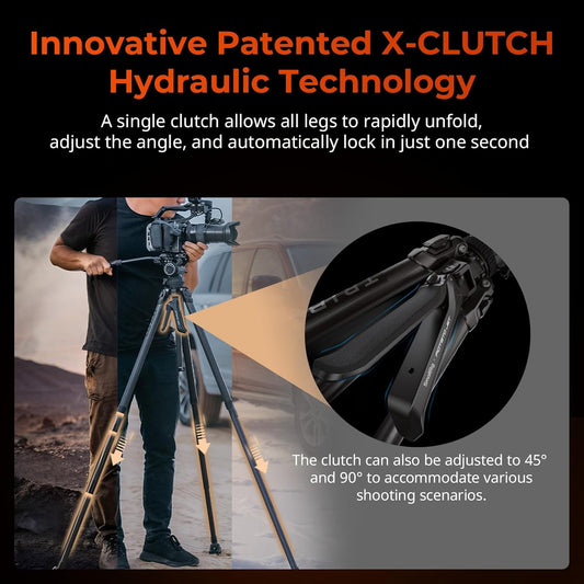 Multi-Functional Hydraulic Carbon Fiber Tripod
