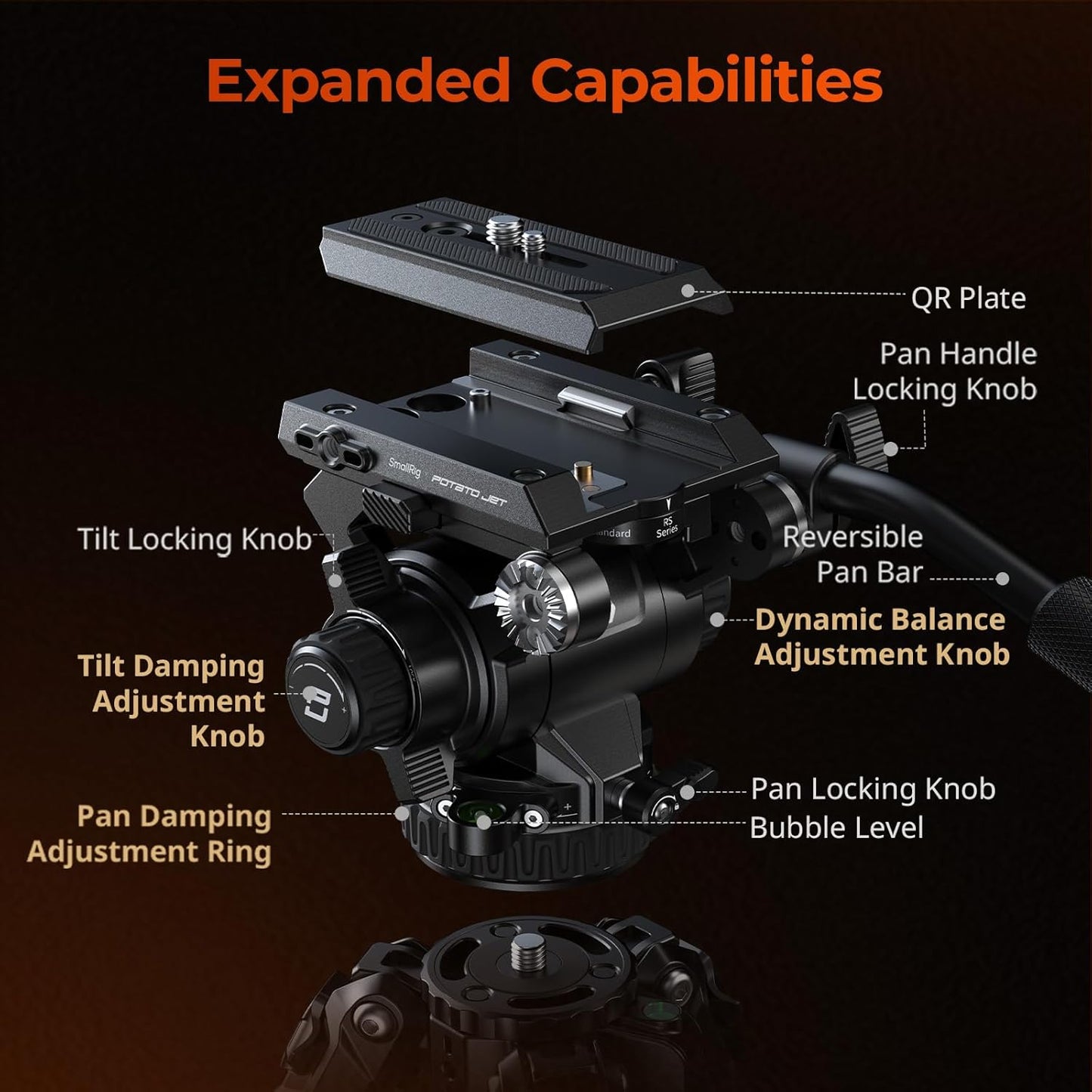 Multi-Functional Hydraulic Carbon Fiber Tripod