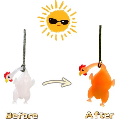 🐔UV Color-Changing Chicken Pendant
