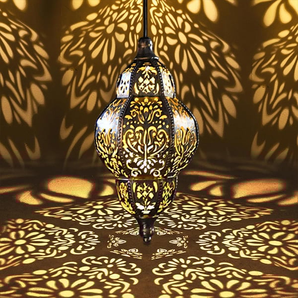 💖Hanging Solar Moroccan Lantern Outdoor Decoration