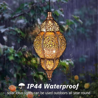 💖Hanging Solar Moroccan Lantern Outdoor Decoration