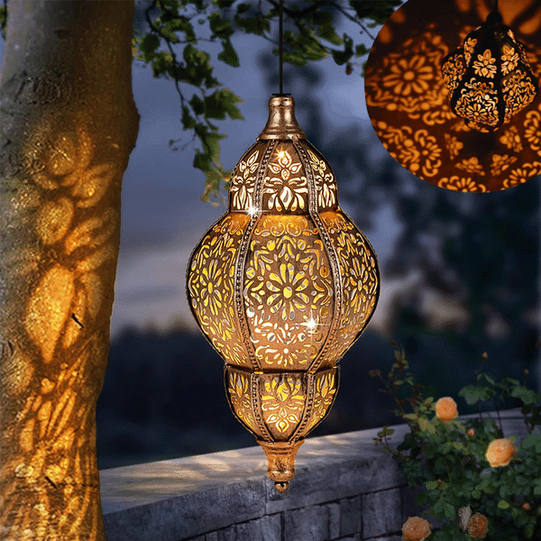 💖Hanging Solar Moroccan Lantern Outdoor Decoration