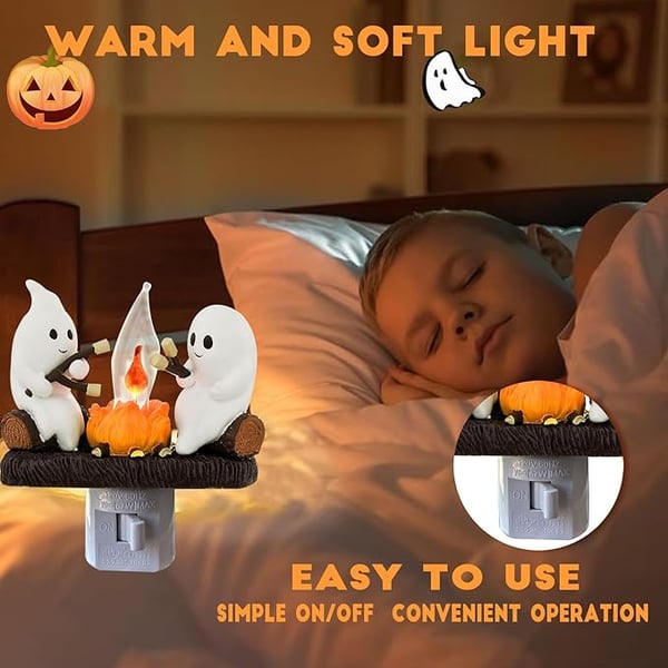 Ghost Campfire Flickering Nightlight